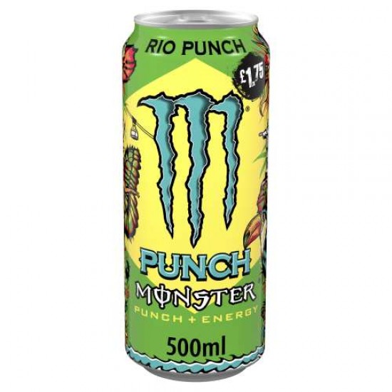 Monster Rio Punch 500ml x 12 PMP x £1.75 (Can)