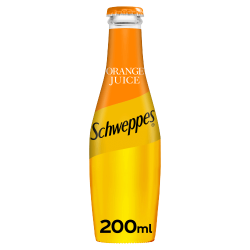 Schweppes Orange Juice 200ml x 24 (Glass)