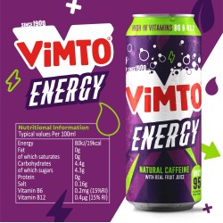 Vimto Energy Drink Cans 12x500m