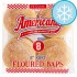 5" Americana Floured Bun 6x8's