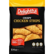 DELIGHTFUL CRISPY CHICKEN STRIPS 35gr 2kg