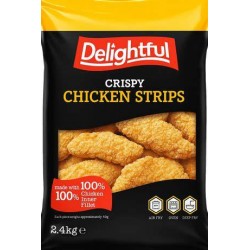 DELIGHTFUL CRISPY CHICKEN STRIPS 35gr 2kg
