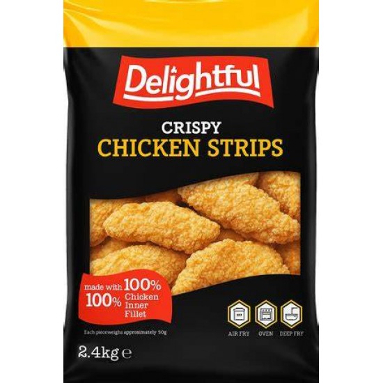 DELIGHTFUL CRISPY CHICKEN STRIPS 35gr 2kg