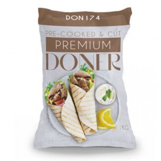 Premium Halal Cooked Cut Doner Kebab 8000gr