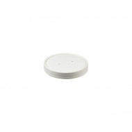 16oz White PE Paperboard Lids 500's