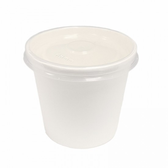7oz White PE Lined Pot 200ml CSPOT07 1000's