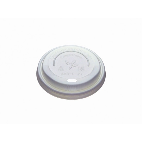 8oz Compostable Domed Lid 1000s