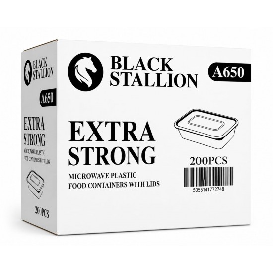 Stallion A650 Microwaveable Containers 200pcs