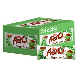 Aero Bubbly Bar Peppermint 24 x 36g