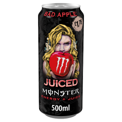 Monster Bad Apple 500ml x 12 PMP £1.75 (Can)