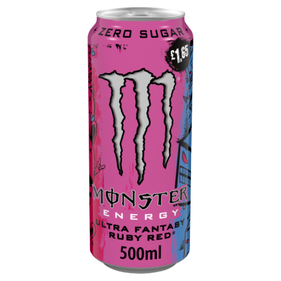 Monster Ultra Fantasy Ruby Red 500ml x 12 PMP £1.85(Can)