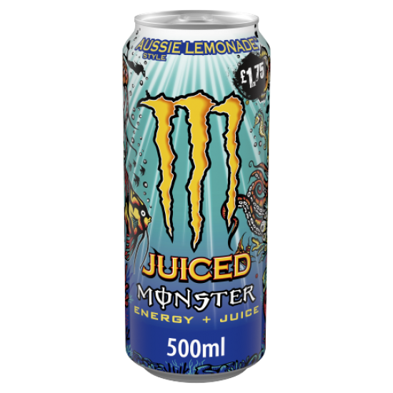 Monster Aussie Lemonade 500ml x 12 PMP £1.75 (Can)