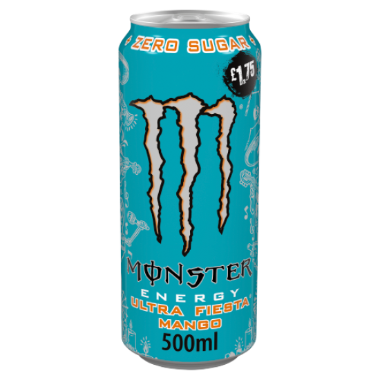 Monster Ultra Fiesta 500ml x 12 PMP £1.75 (Can)