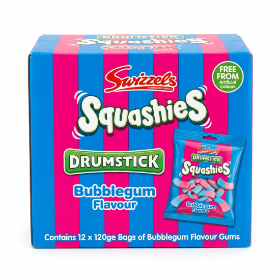 Squashies Bubblegum Bags 12 x 120g
