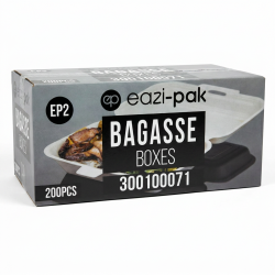 EP2 HP9 White Bagasse Medium Box LOWER 4x50's