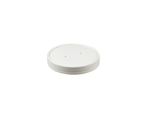 16oz White PE Paperboard Lids 500s