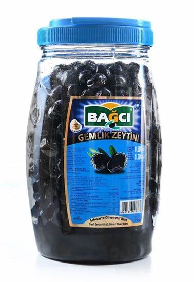 Bagci Black Olives Gemlik Yagli PET 1.5kg