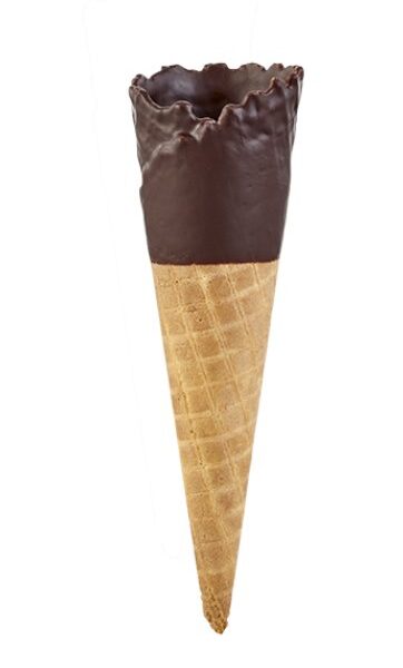 Tall Chocolate Waffle Cone 120's