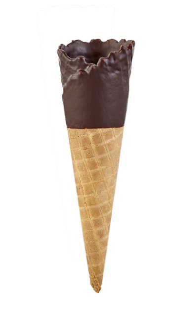 Tall Chocolate Waffle Cone 120's
