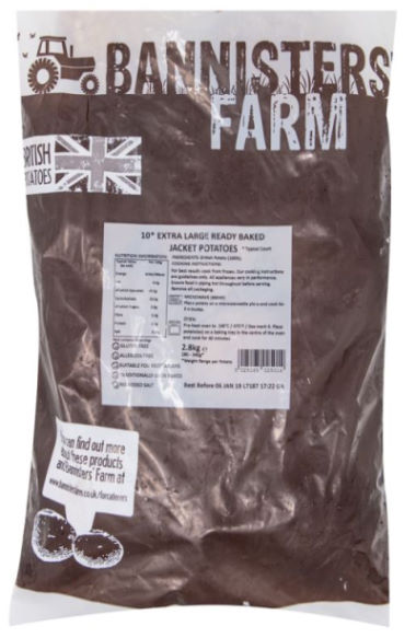 Baked Frozen Jacket Potatoes-(10- 12oz)(1x30)