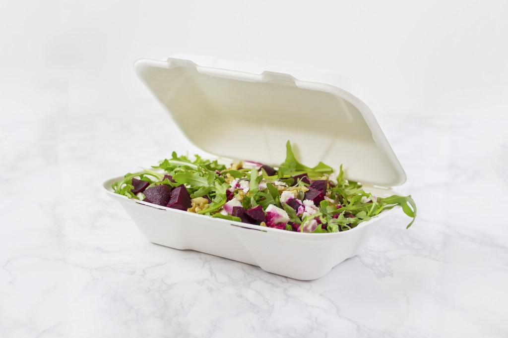 9x6 Large Bagasse Food Box HBB96 1X50