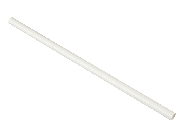 Paper Milkshake White Straw 230mm