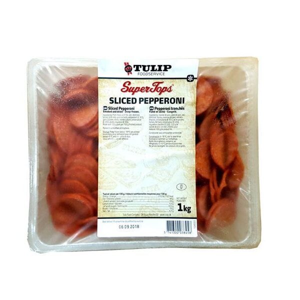 Supertops Sliced Pepperoni 1kg