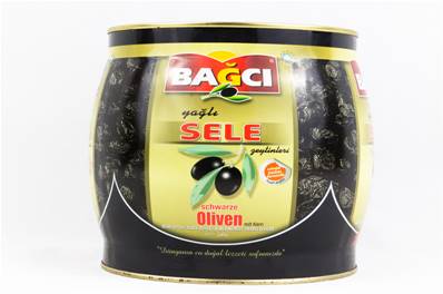 Bagci Black Olives Gemlik Yagli Sele Fici 1.5kg