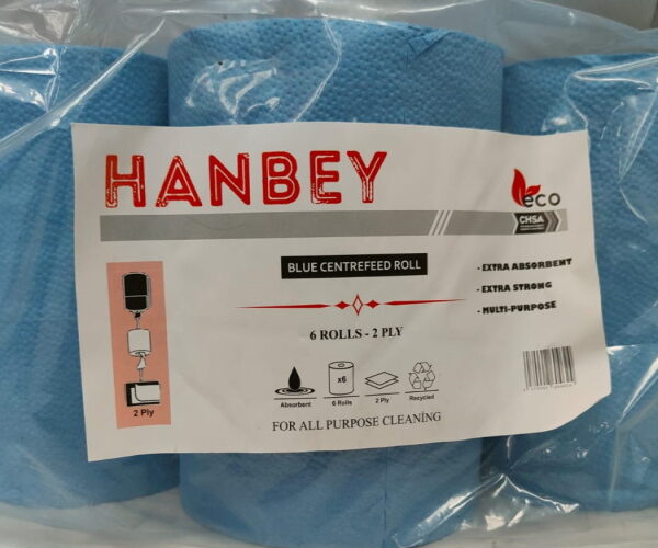 Hanbey Blue Roll 2Ply 6s