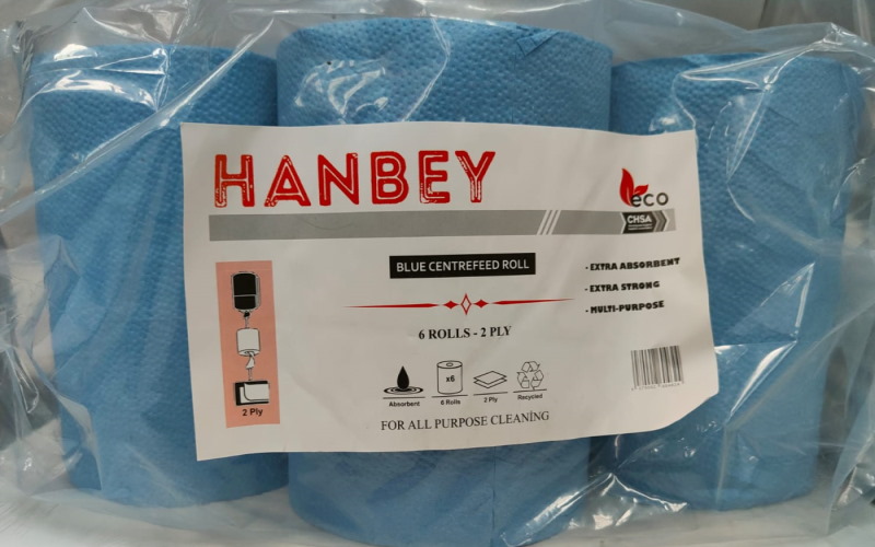 Hanbey Blue Roll 2Ply 6s