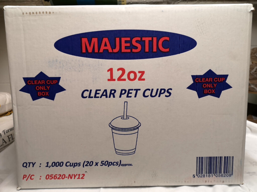 Majestic 12oz Clear Smoothie Cup 1000s