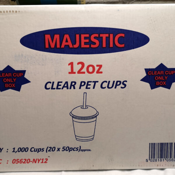 Majestic 12oz Clear Smoothie Cup 1000s